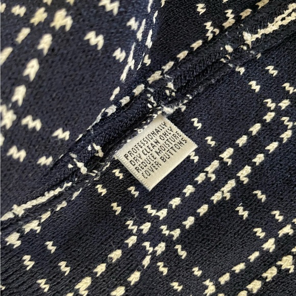 EUC Vintage St John Santana Knit Sweater Blazer Jacket  in Blue Navy - Picture 9 of 11